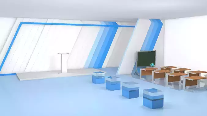 stage layout 3D model