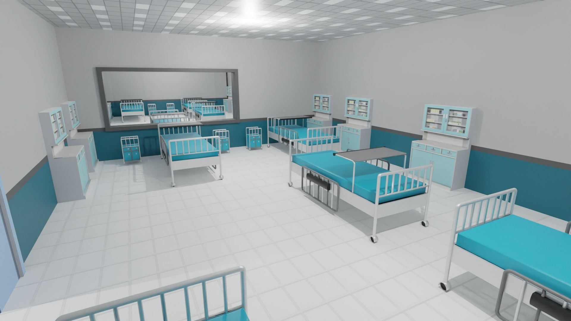 Hospital Interior  3D model_5