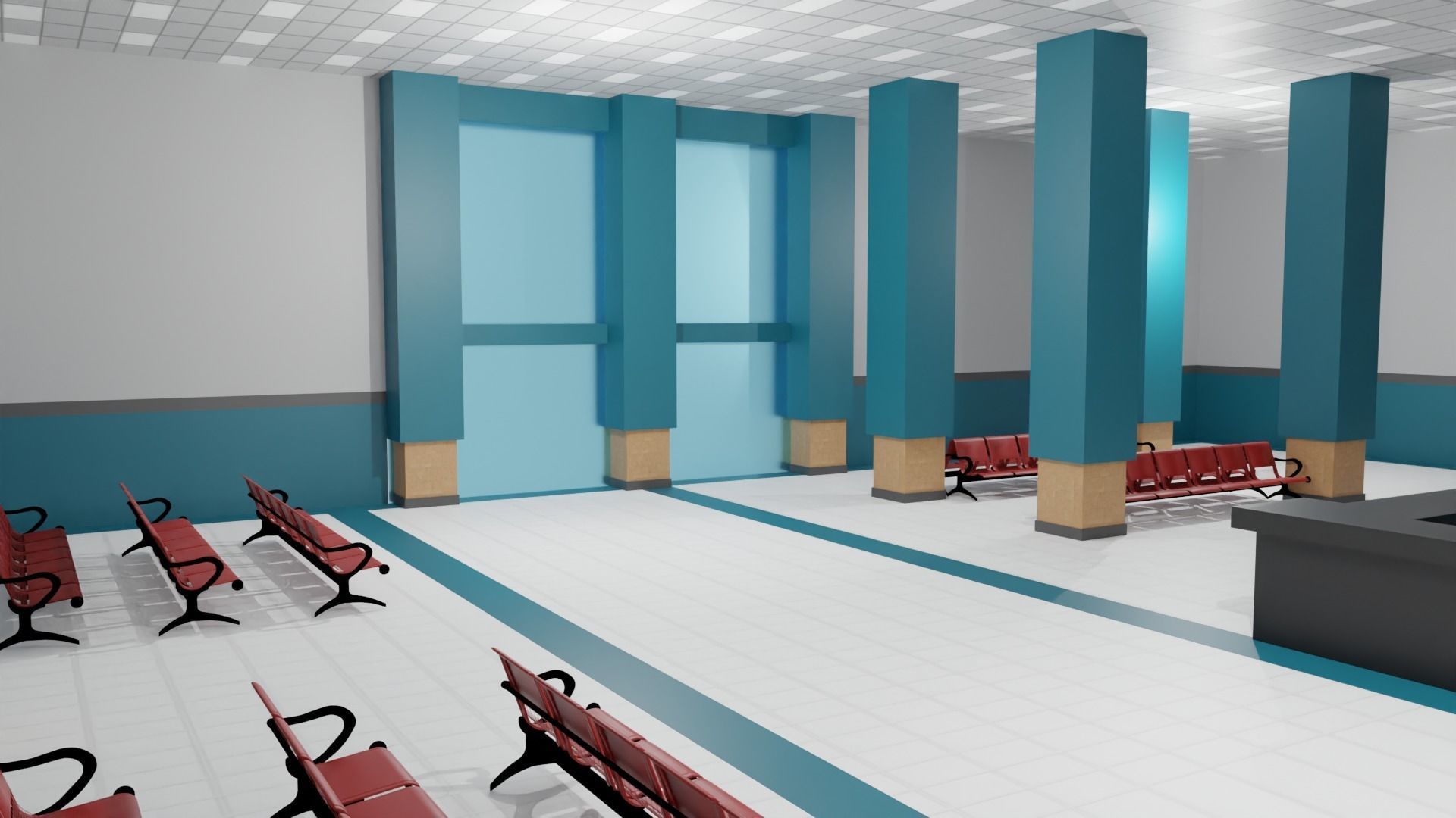 Hospital Interior  3D model_4