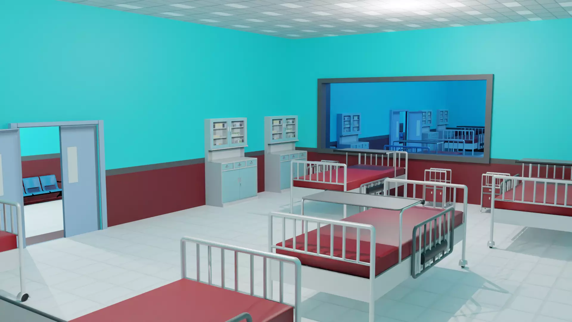 Hospital Interior 3D model_0