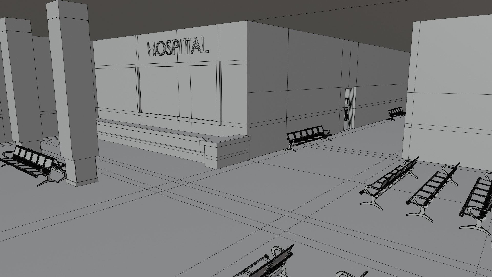 Hospital Interior 3D model_11