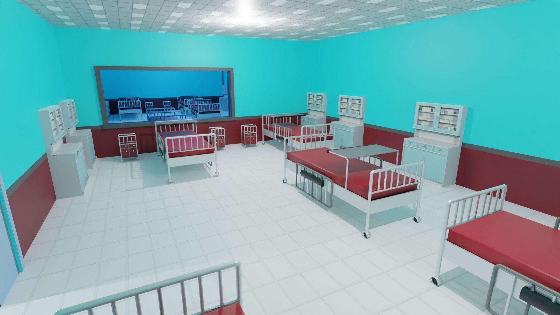 Hospital Interior 3D model_5