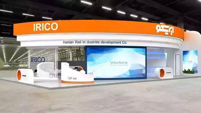 exhibition Low-poly 3D model