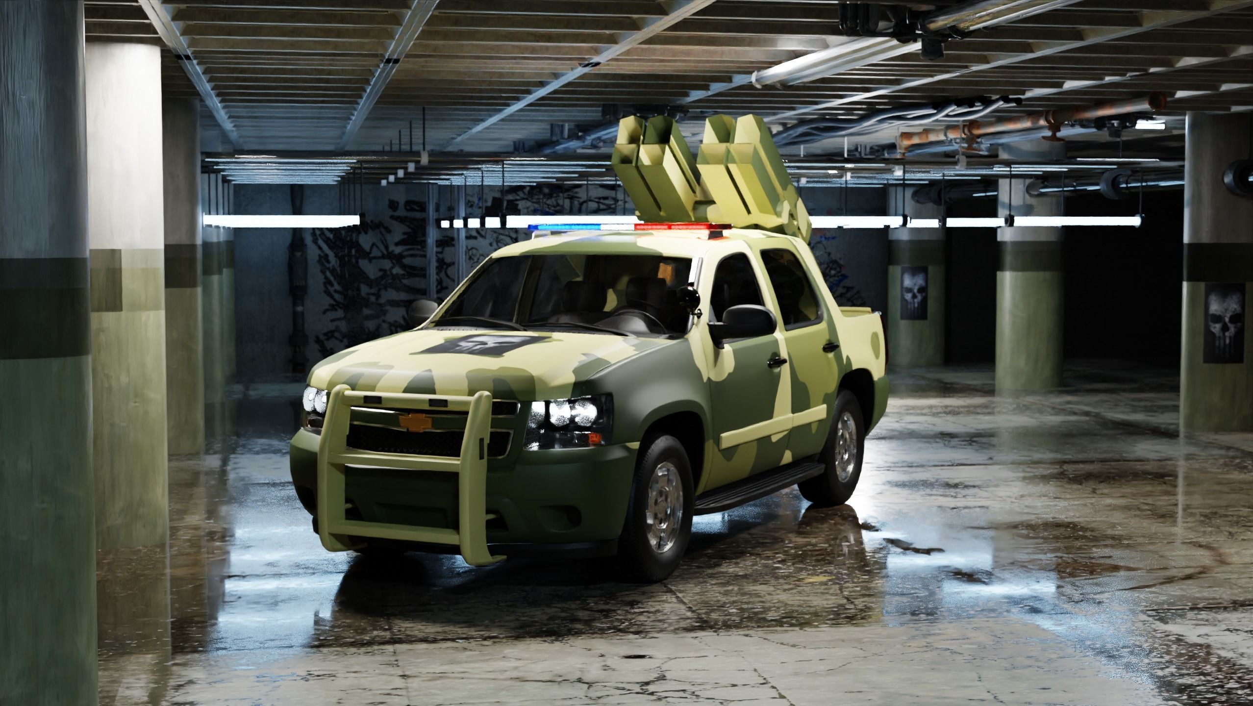 Realistic military vehicles ready for games and movies Low-poly 3D model_12