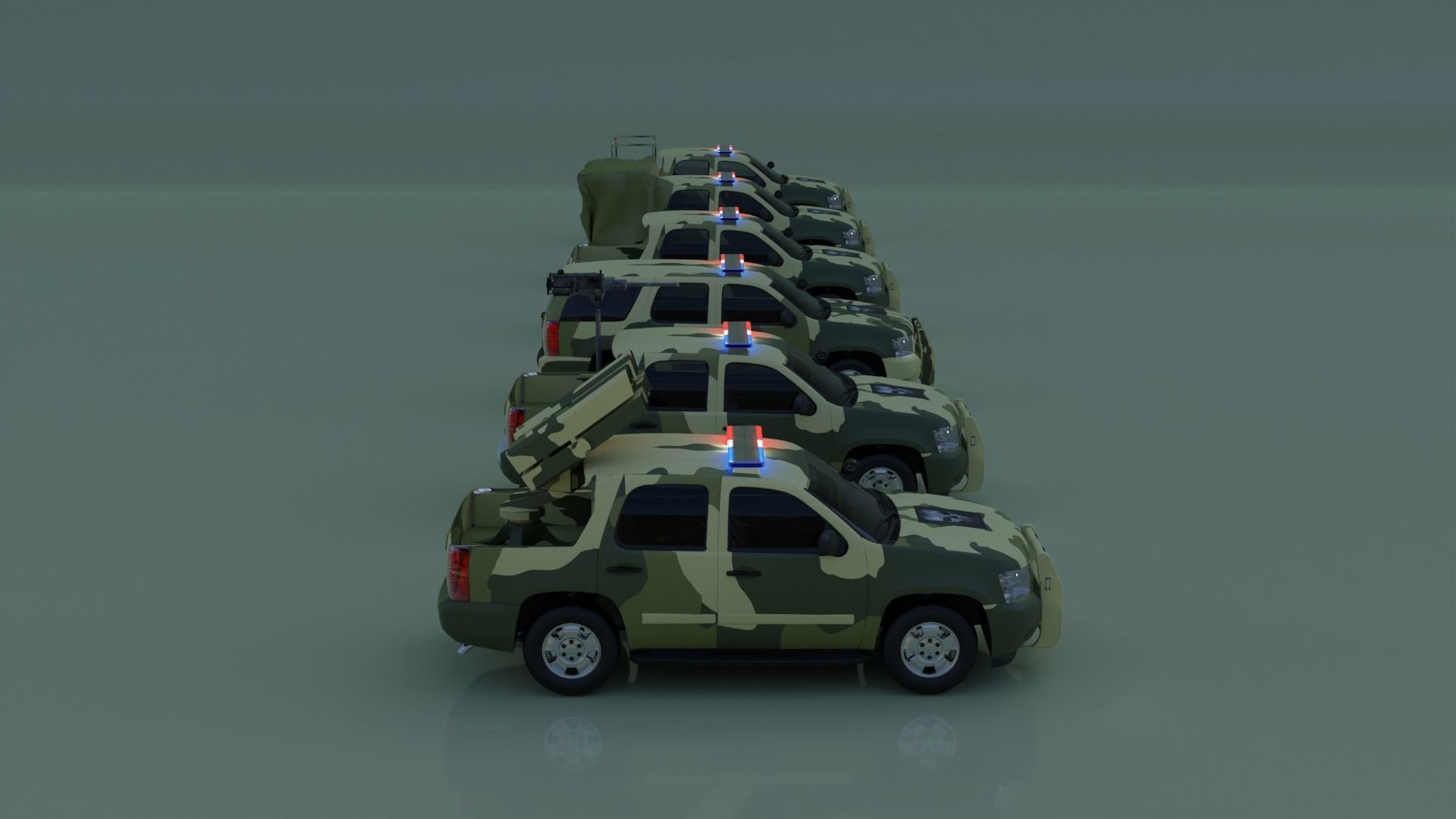 Realistic military vehicles ready for games and movies Low-poly 3D model_6