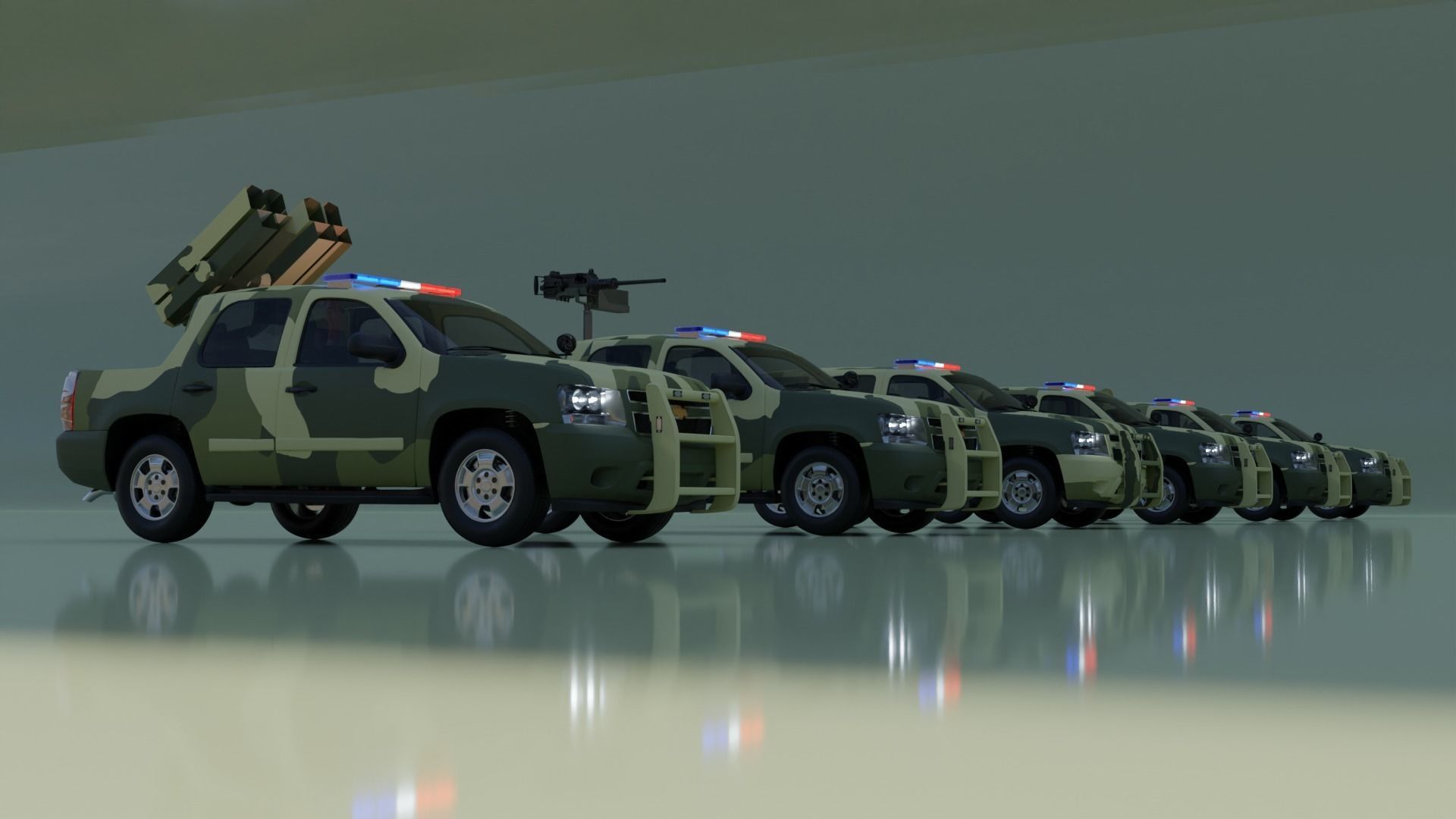 Realistic military vehicles ready for games and movies Low-poly 3D model_4