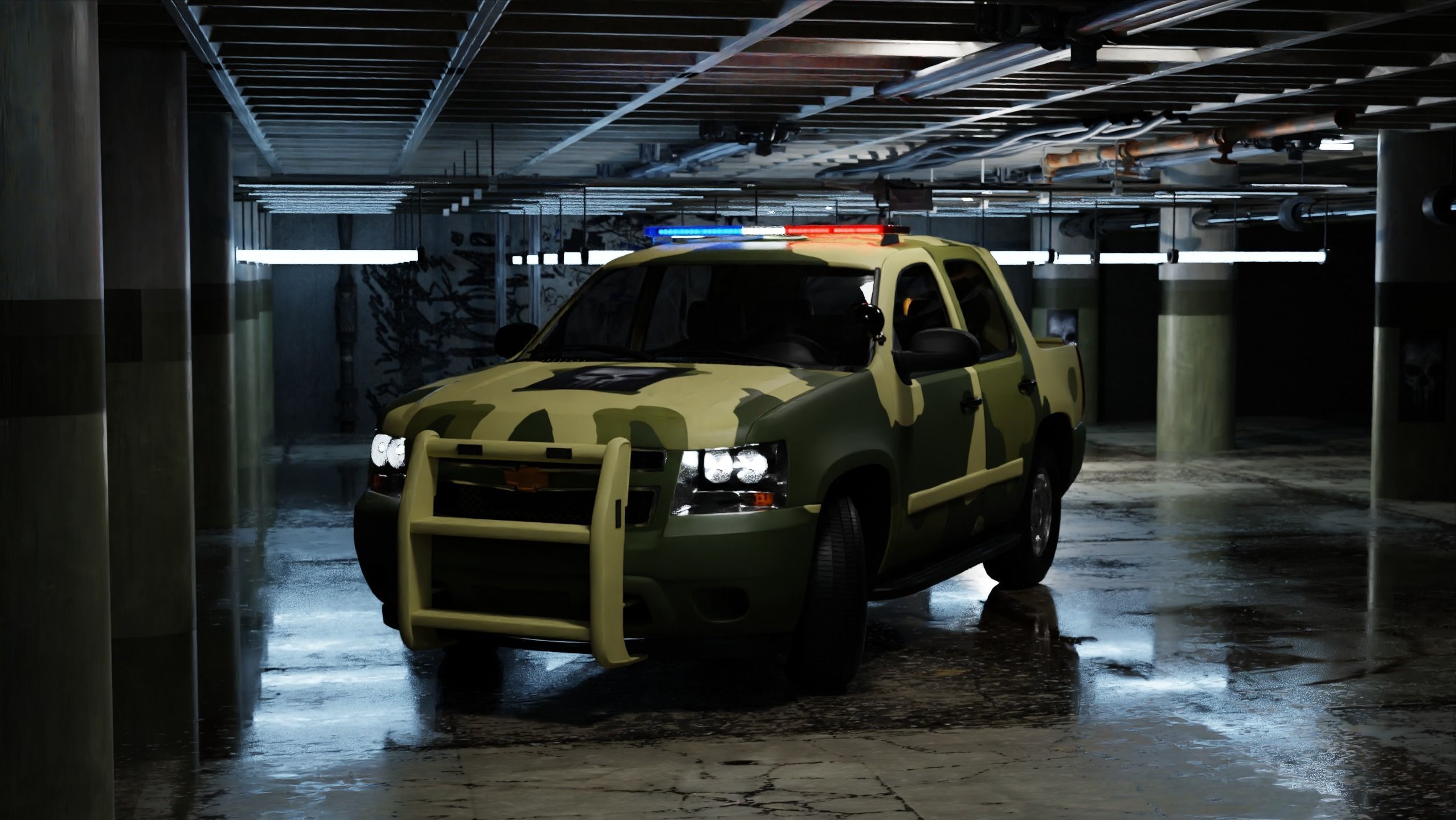 Realistic military vehicles ready for games and movies Low-poly 3D model_11