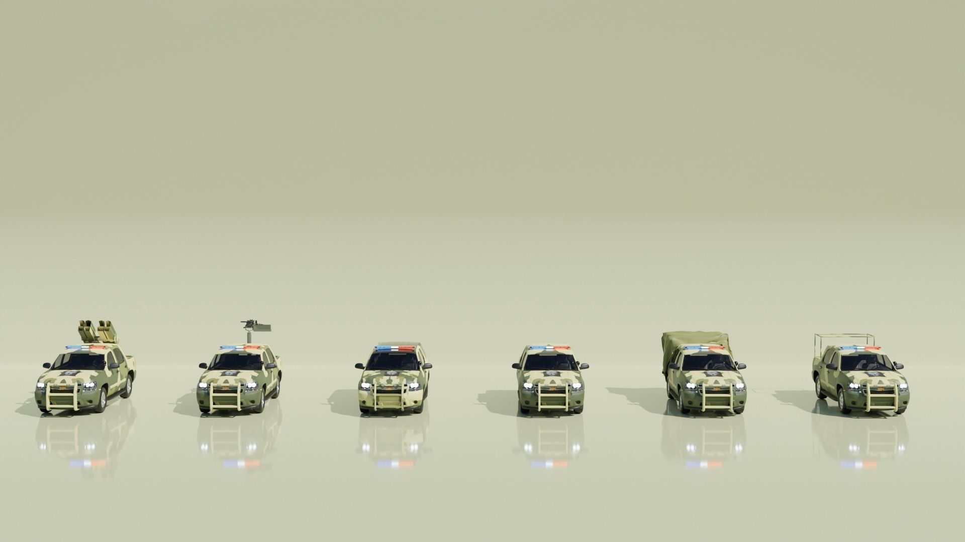 Realistic military vehicles ready for games and movies Low-poly 3D model_2