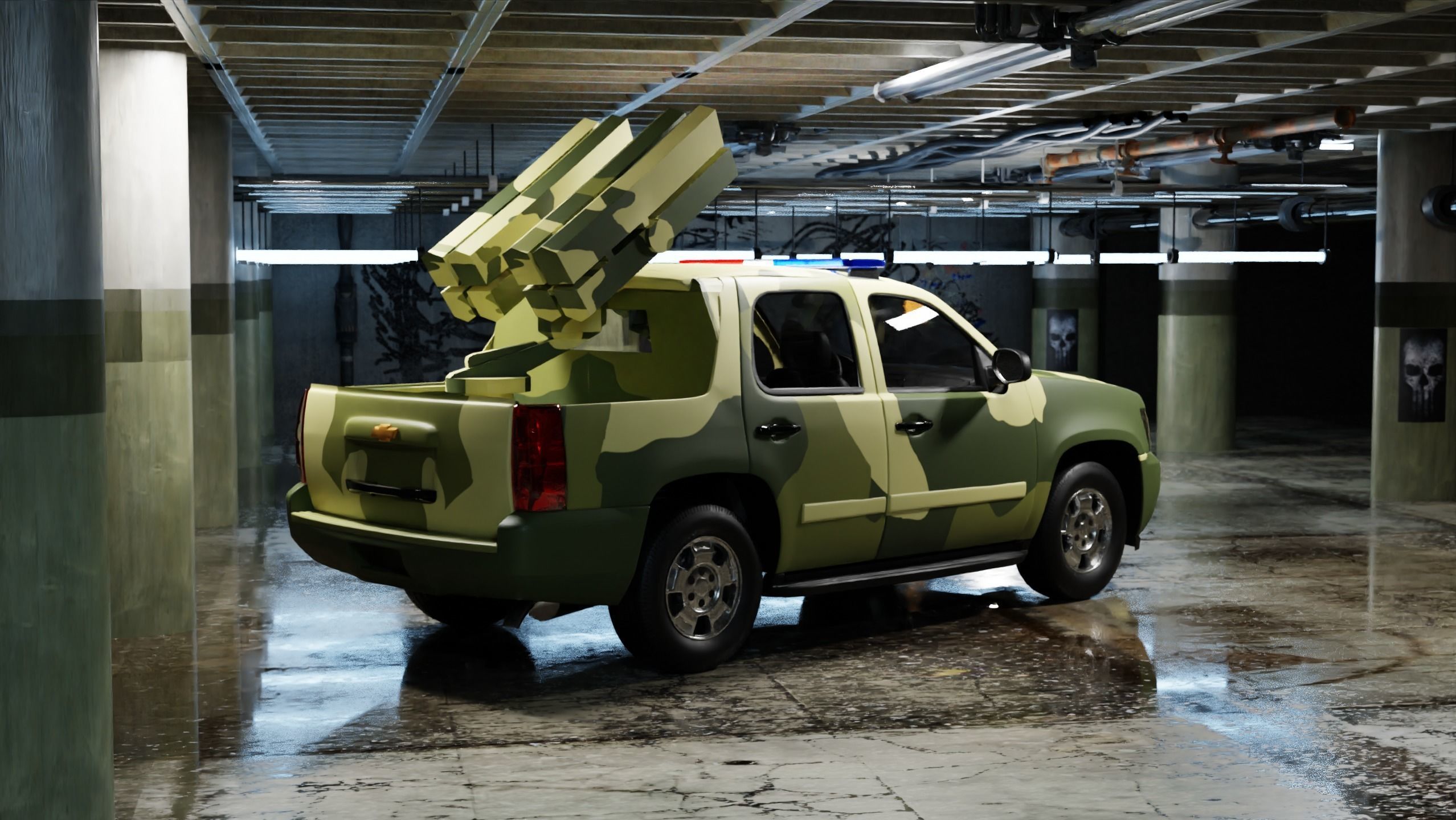 Realistic military vehicles ready for games and movies Low-poly 3D model_13