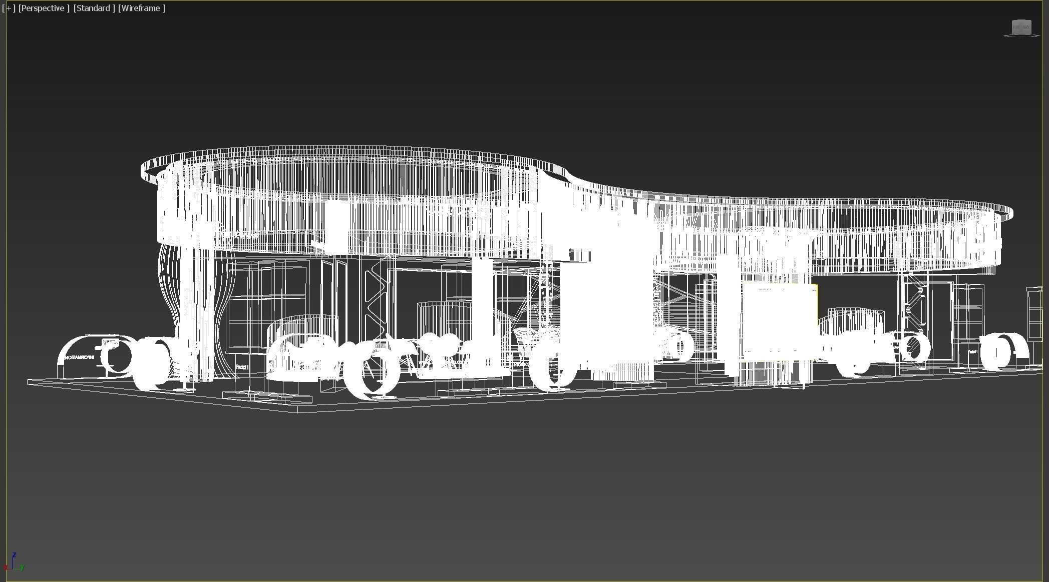 booth Low-poly 3D model_11