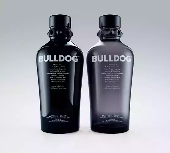 Bulldog London Gin Bottles