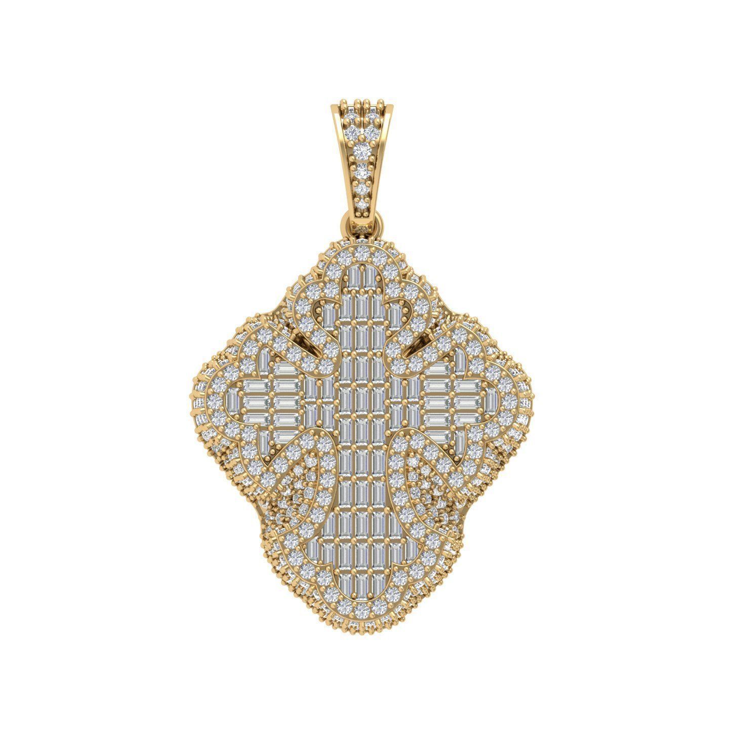 Cross Pandent 3D print model_1