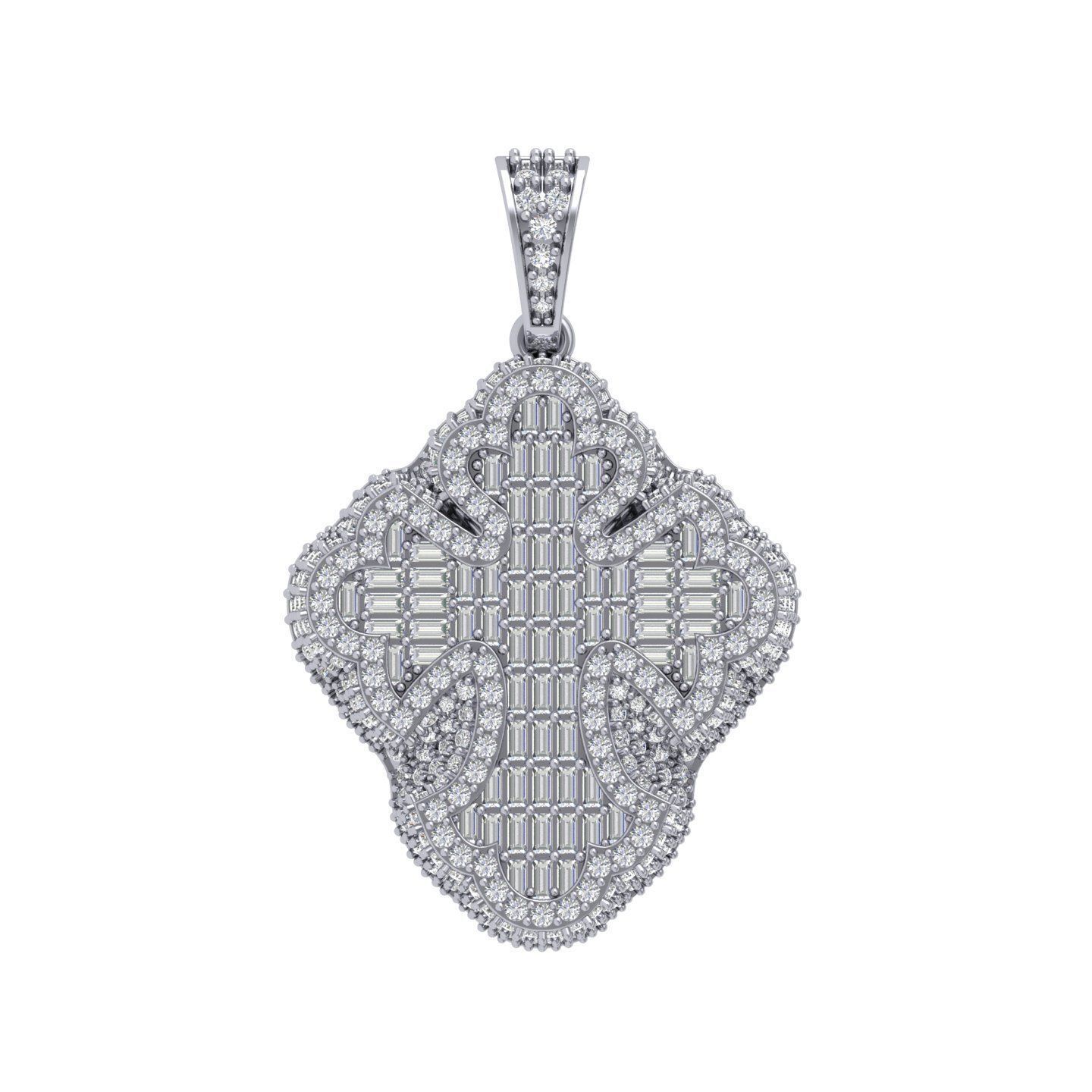 Cross Pandent 3D print model_2