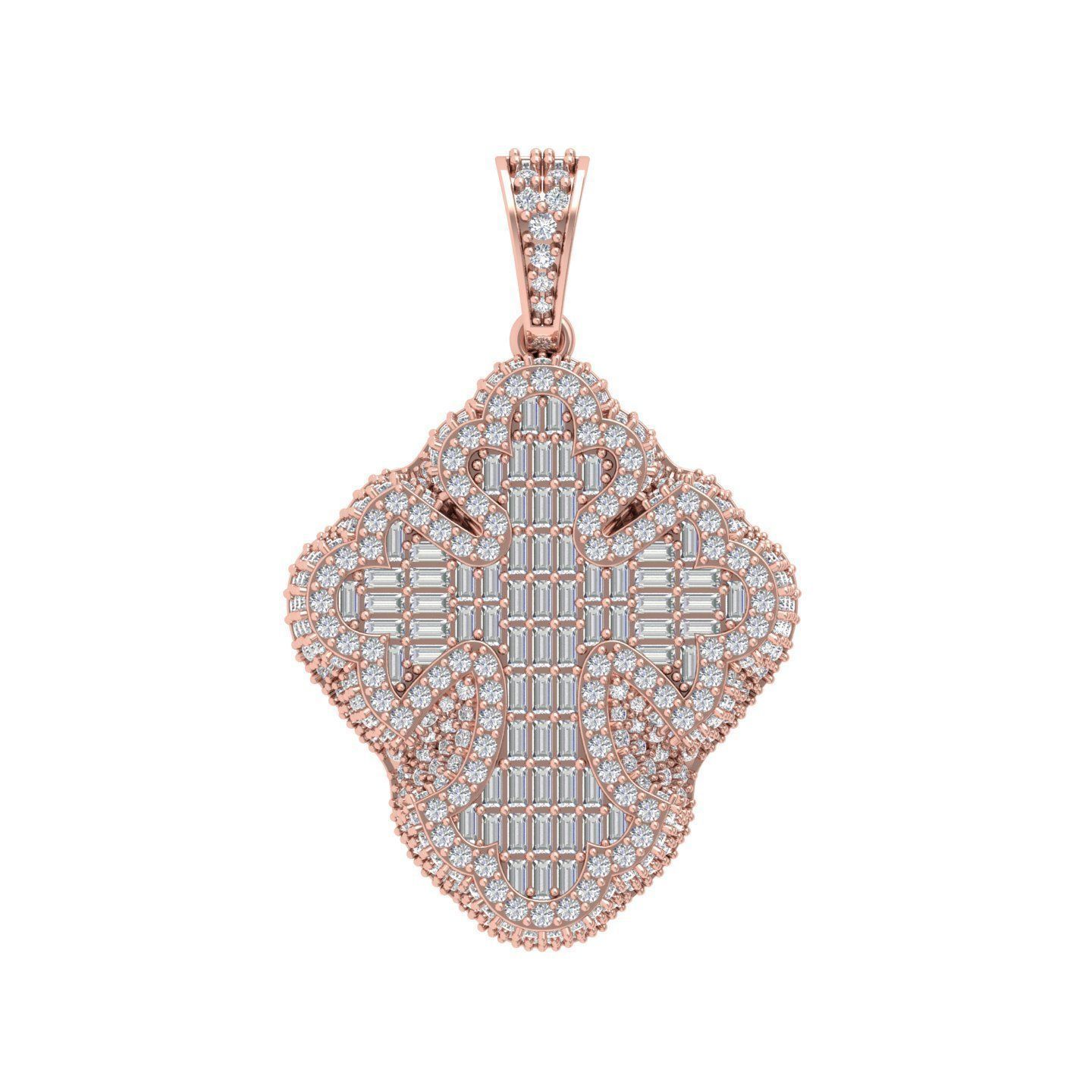 Cross Pandent 3D print model_3