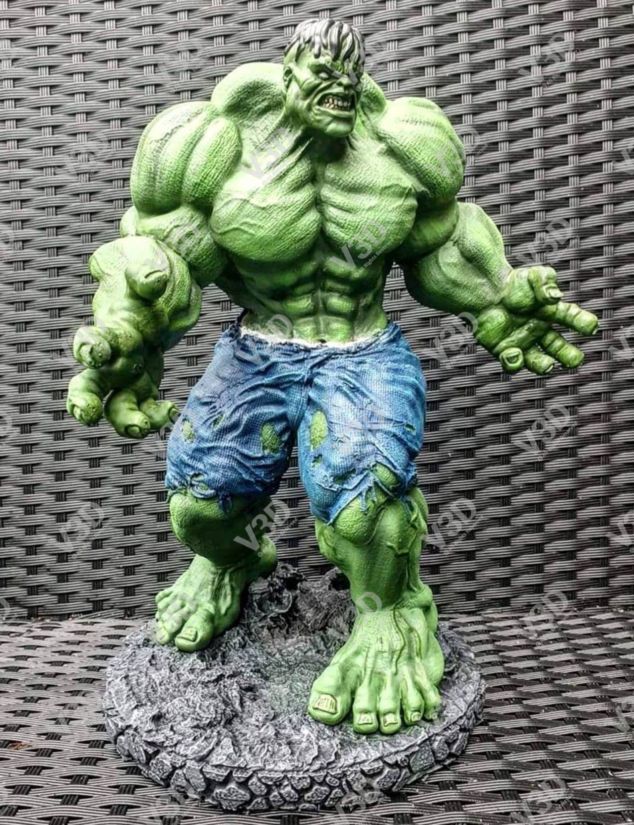 Hulk - stylized - V3D 3D print model_1