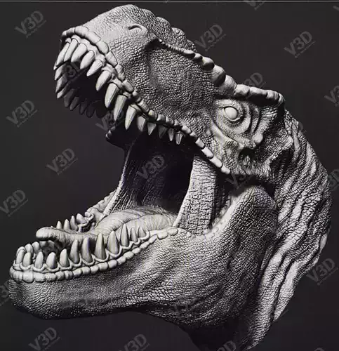 Jurassic Park diorama for 3d print - V3D 3D print model