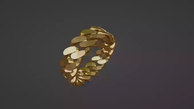 Cuban chain ring US size 11