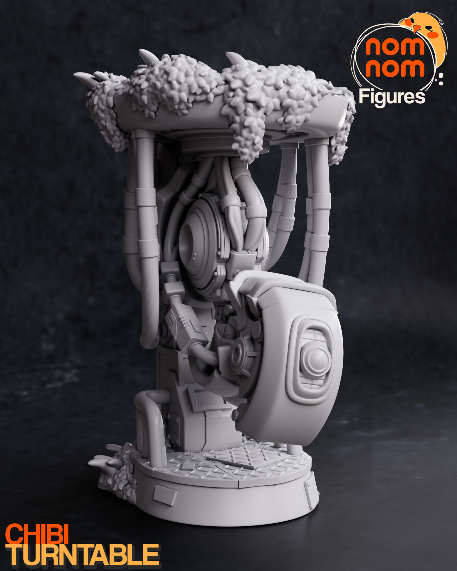 Chibi GlaDOS from Portal 3D print model_5