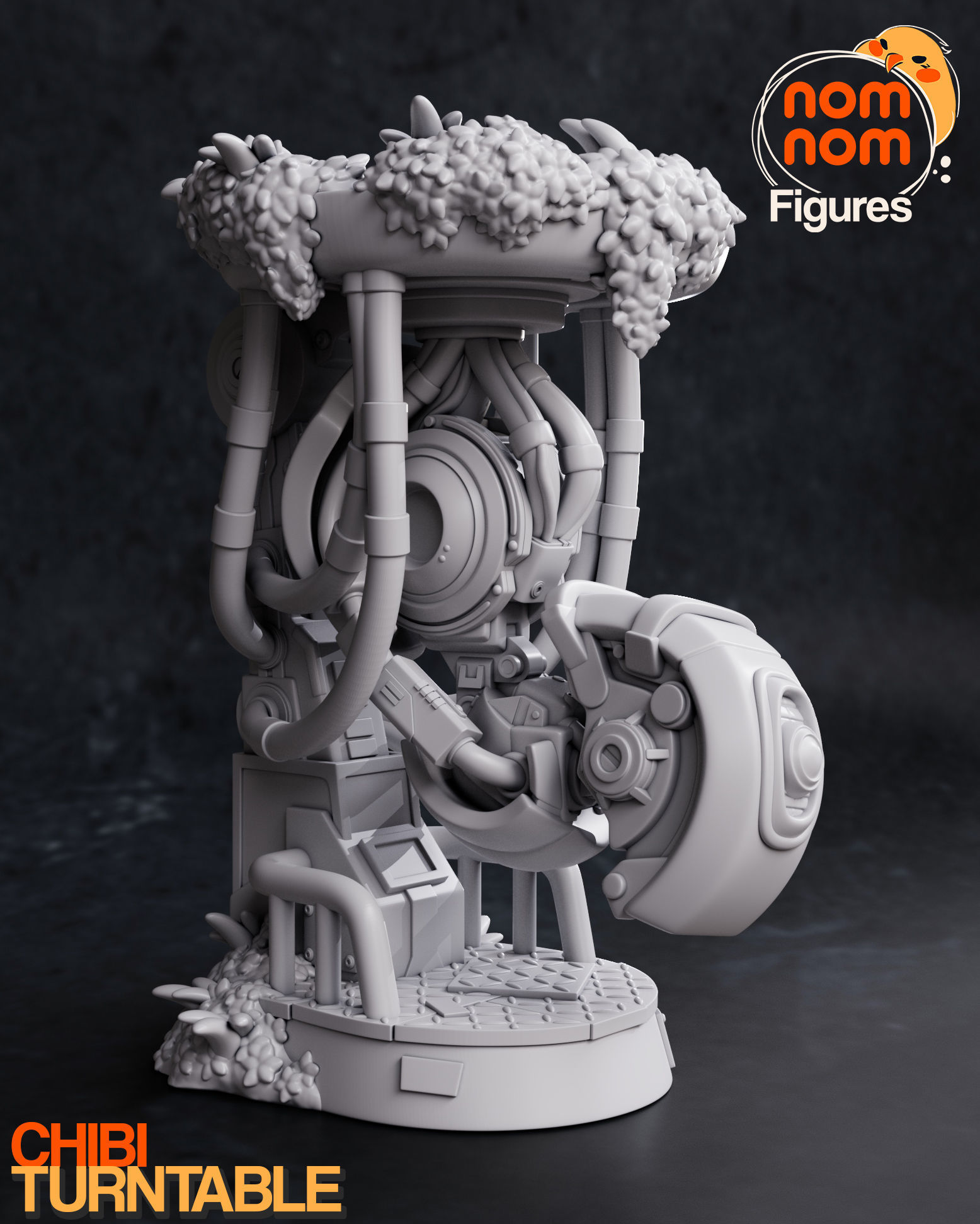 Chibi GlaDOS from Portal 3D print model_4