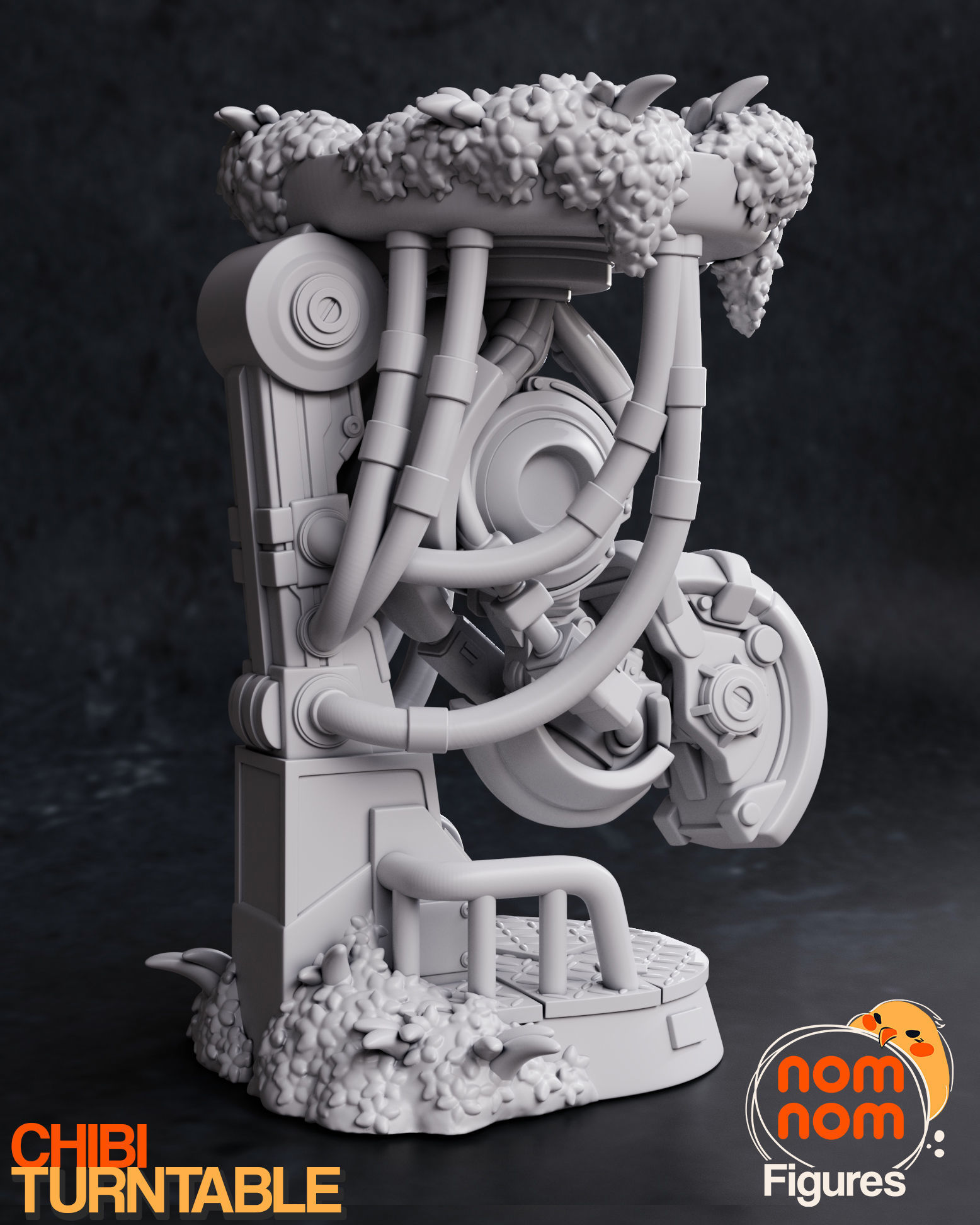 Chibi GlaDOS from Portal 3D print model_3