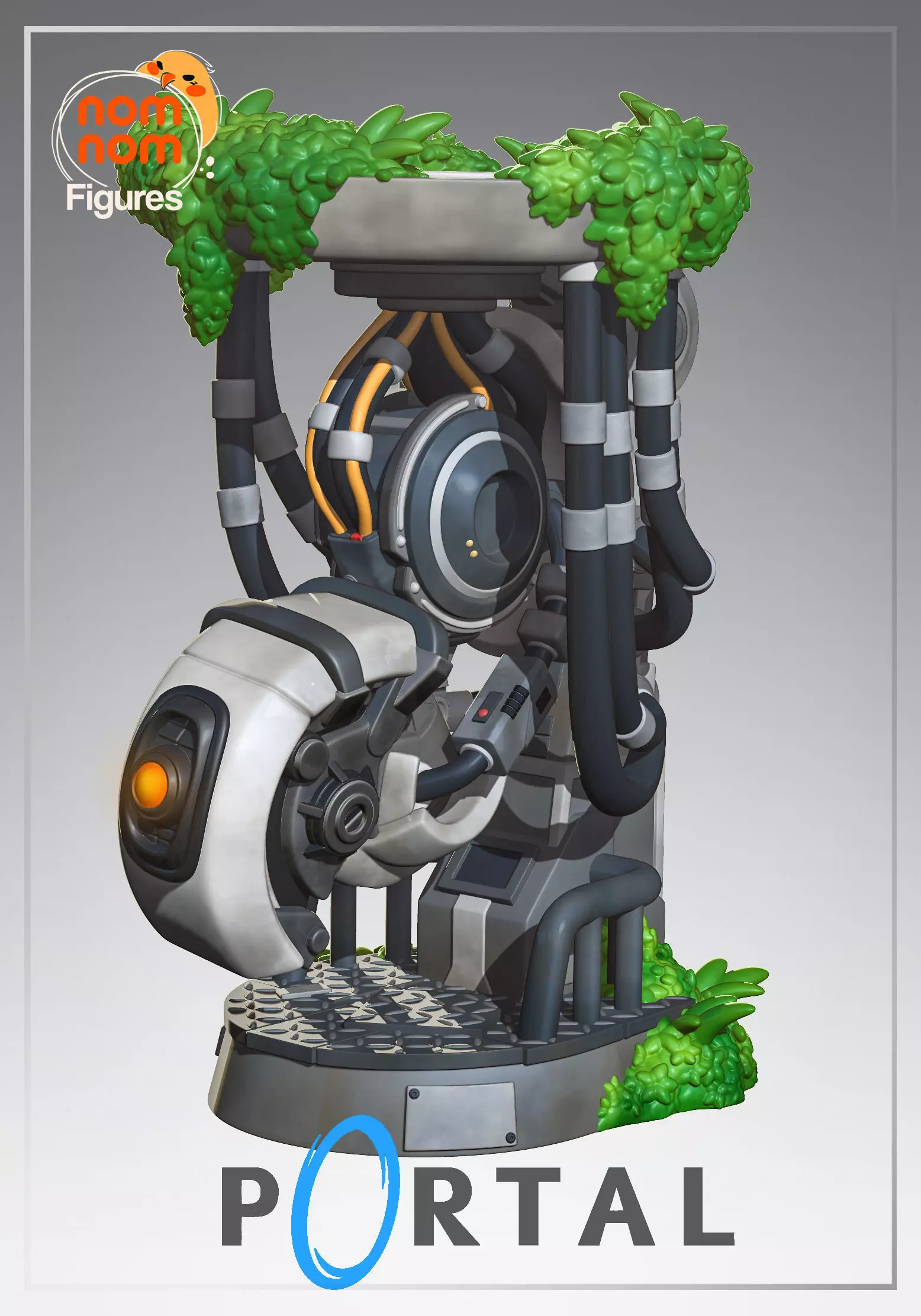 Chibi GlaDOS from Portal 3D print model_0