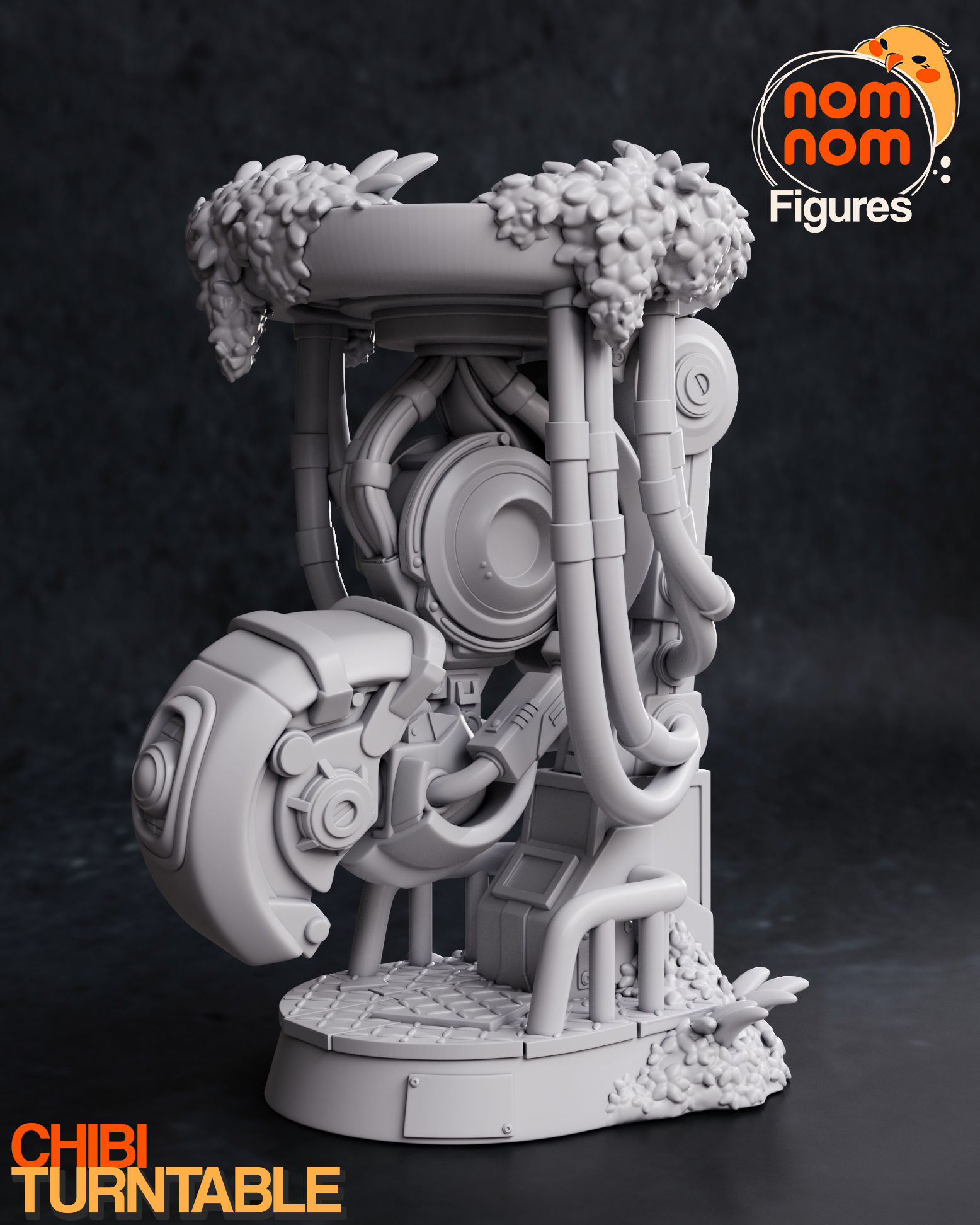 Chibi GlaDOS from Portal 3D print model_9