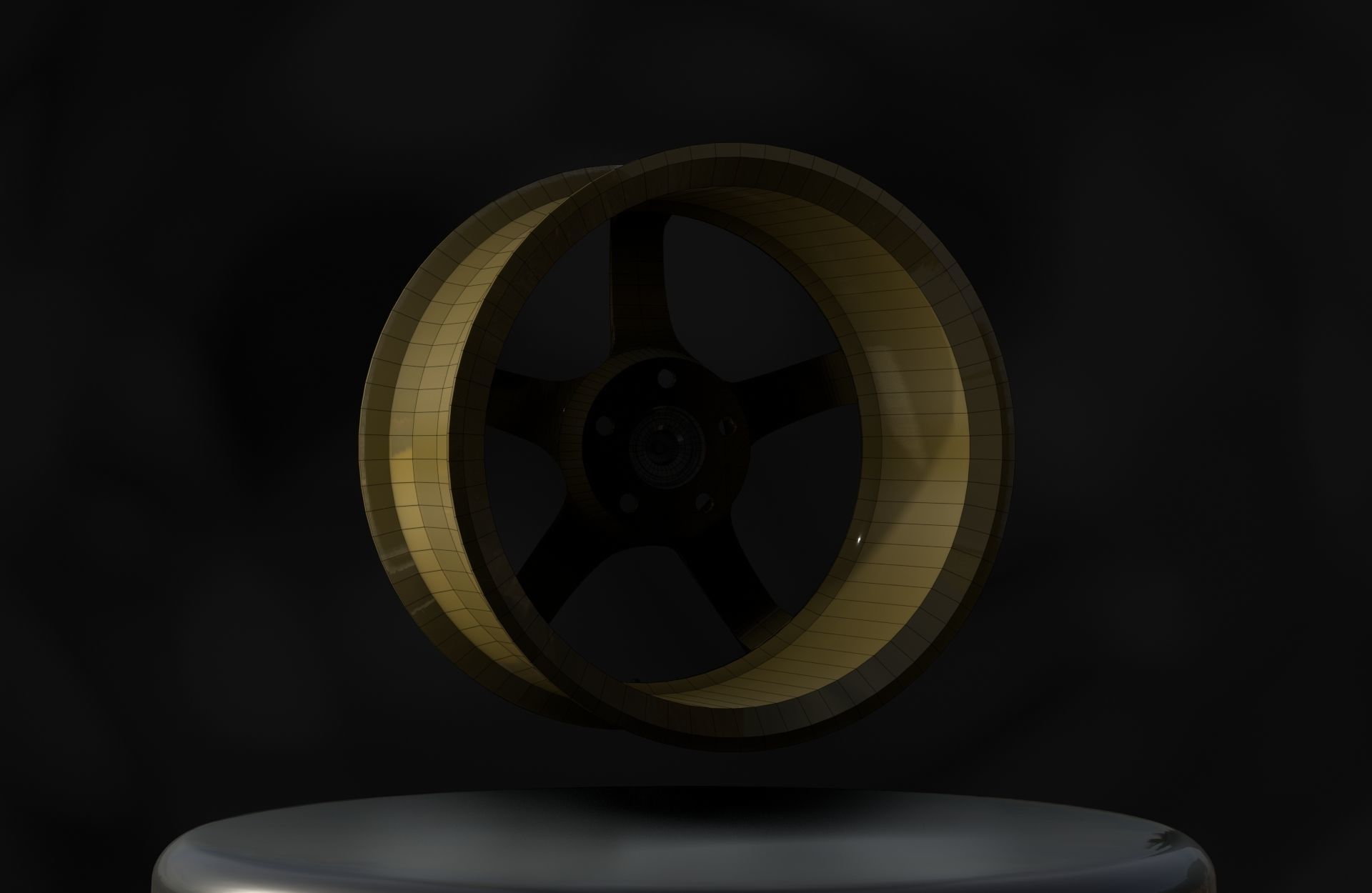 Advan TC-4 Wheels - Game Ready - Low Poly - Fully Textured Low-poly 3D model_17