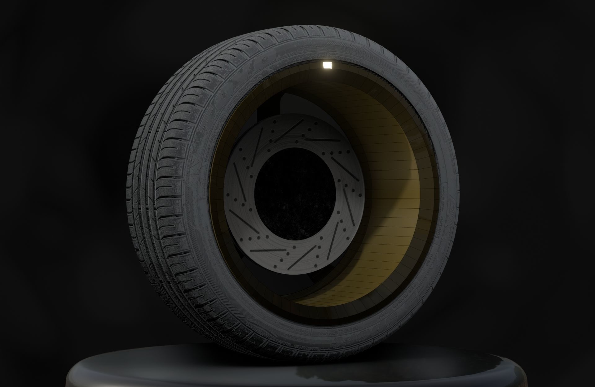 Advan TC-4 Wheels - Game Ready - Low Poly - Fully Textured Low-poly 3D model_8