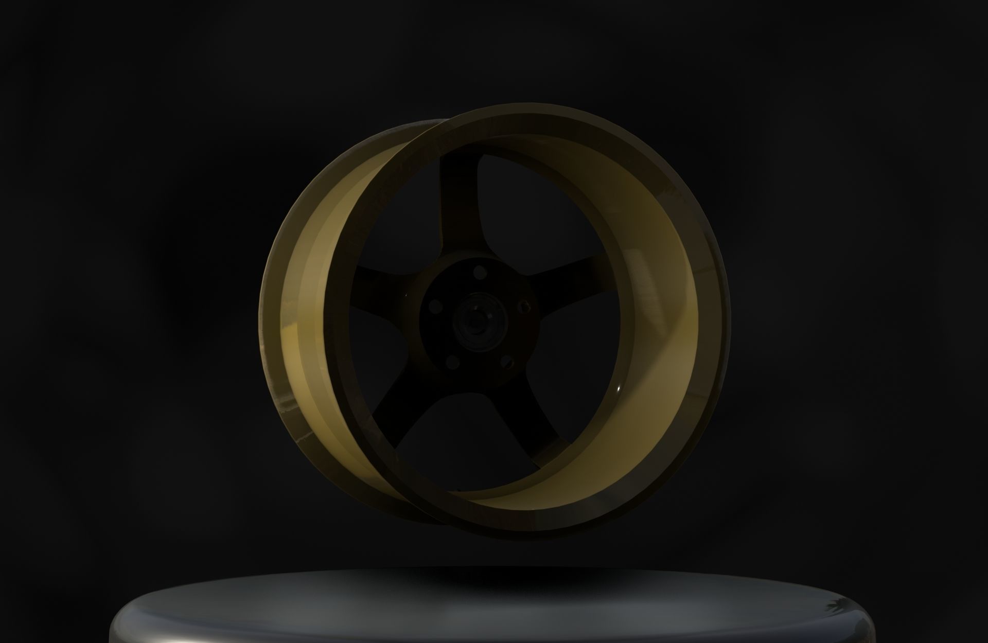 Advan TC-4 Wheels - Game Ready - Low Poly - Fully Textured Low-poly 3D model_16