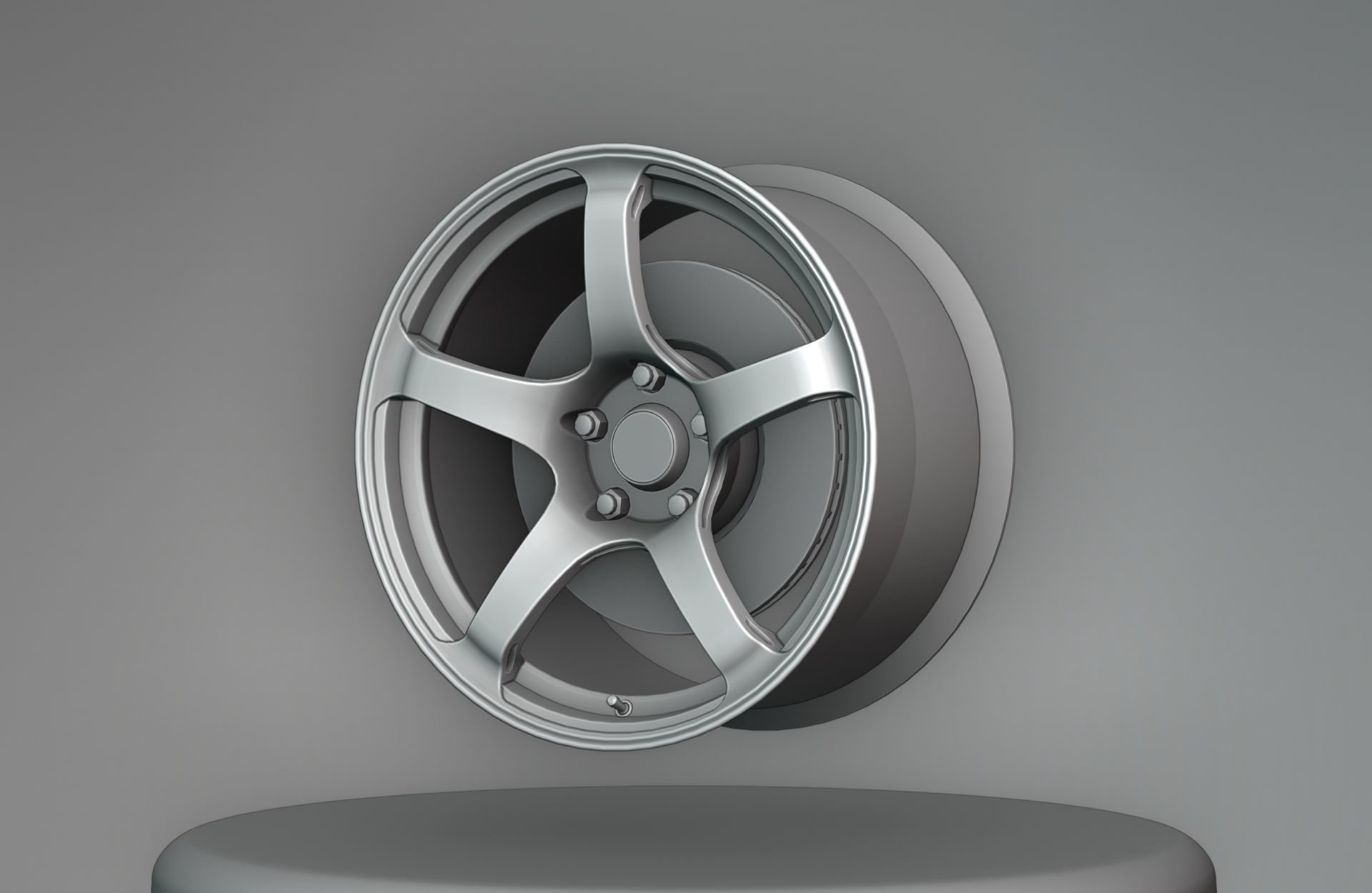Advan TC-4 Wheels - Game Ready - Low Poly - Fully Textured Low-poly 3D model_24