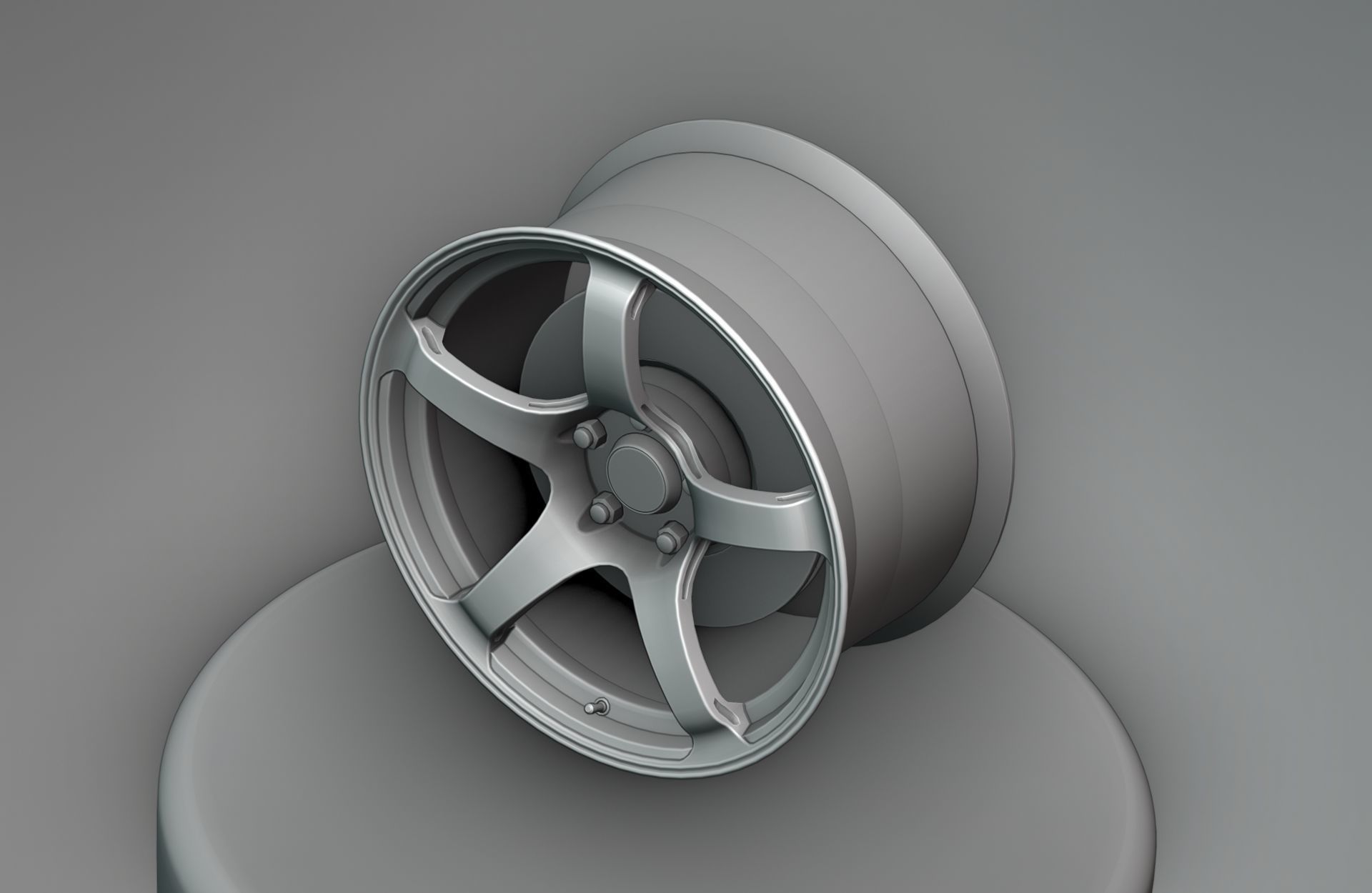 Advan TC-4 Wheels - Game Ready - Low Poly - Fully Textured Low-poly 3D model_30