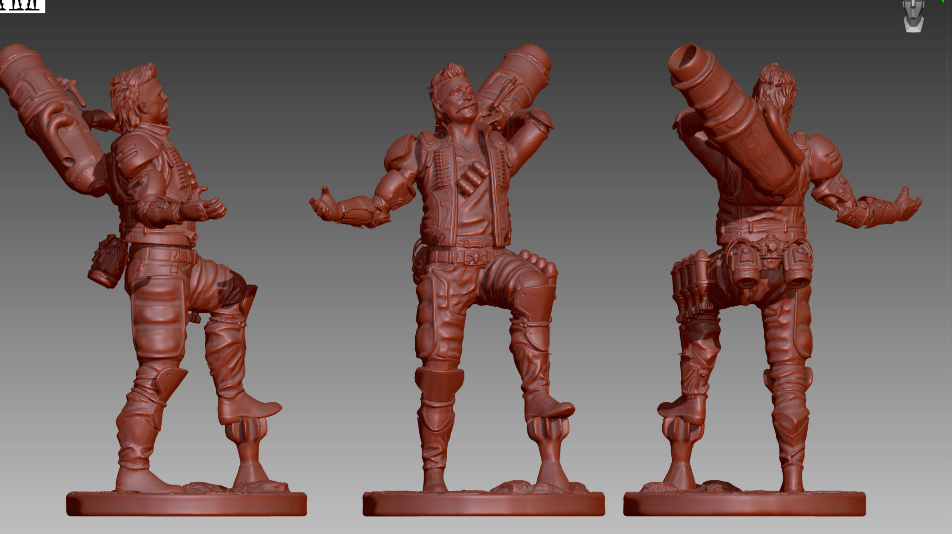 Apex Legends Fuse 3D print OBJ STL  3D print model_1