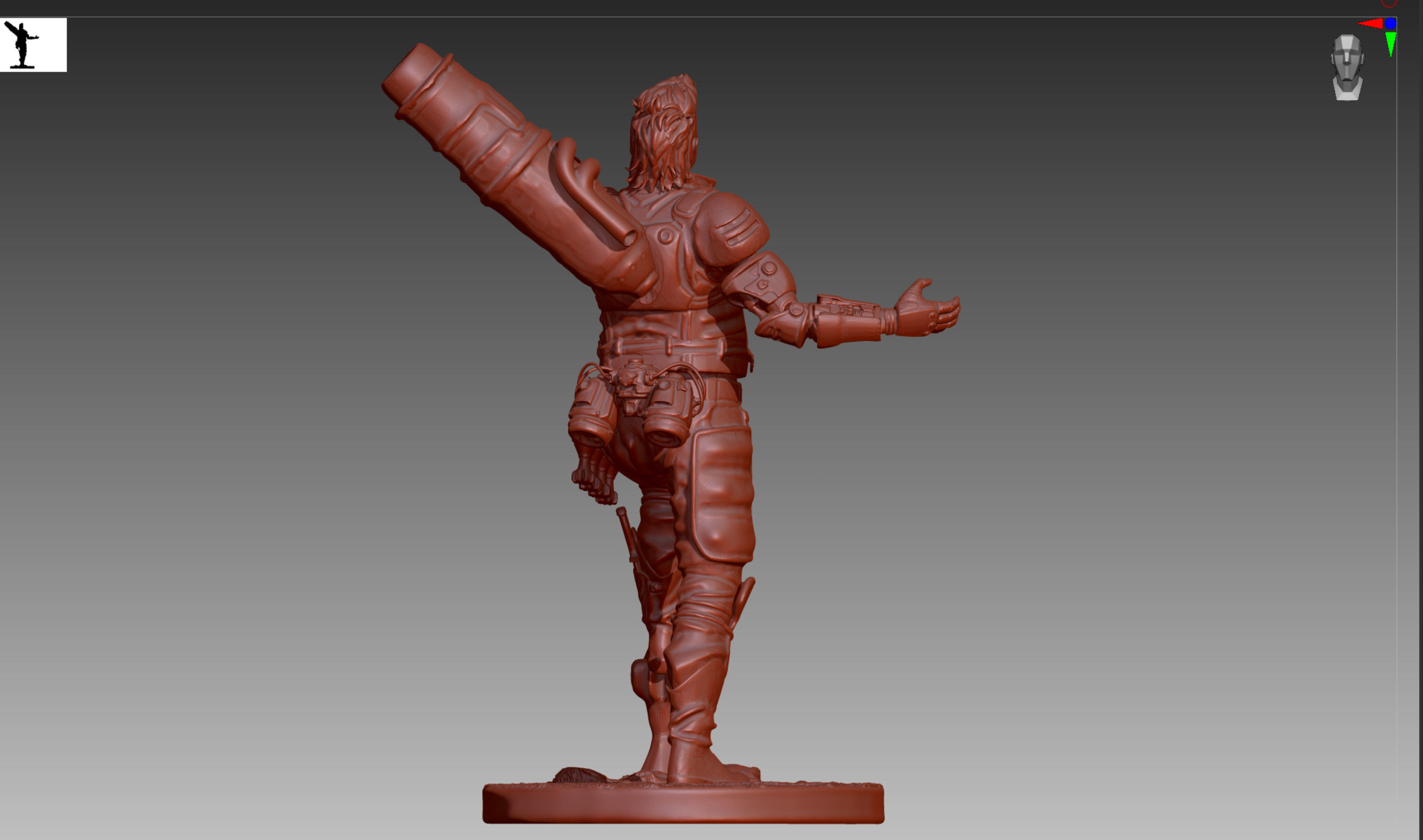 Apex Legends Fuse 3D print OBJ STL  3D print model_6