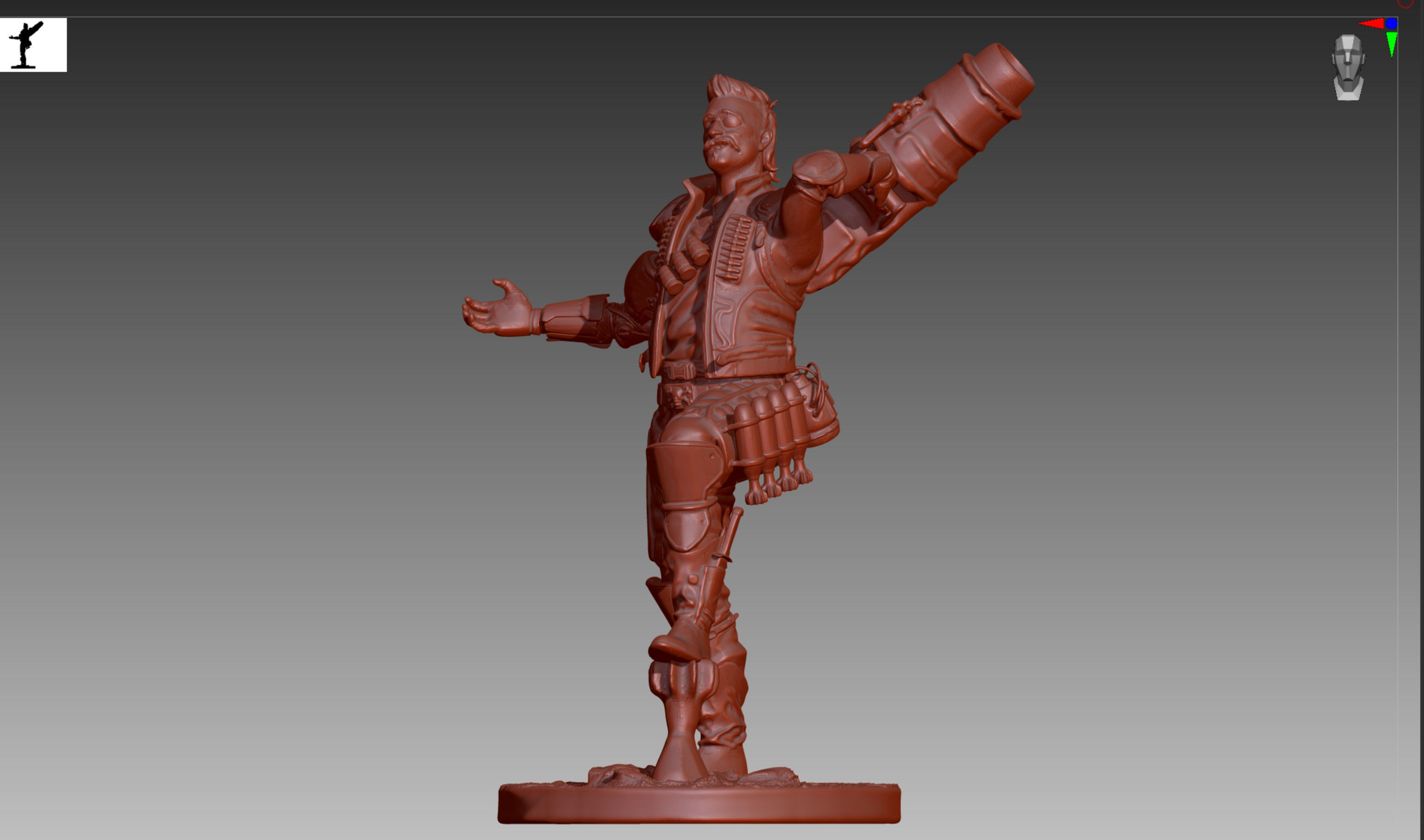 Apex Legends Fuse 3D print OBJ STL  3D print model_3