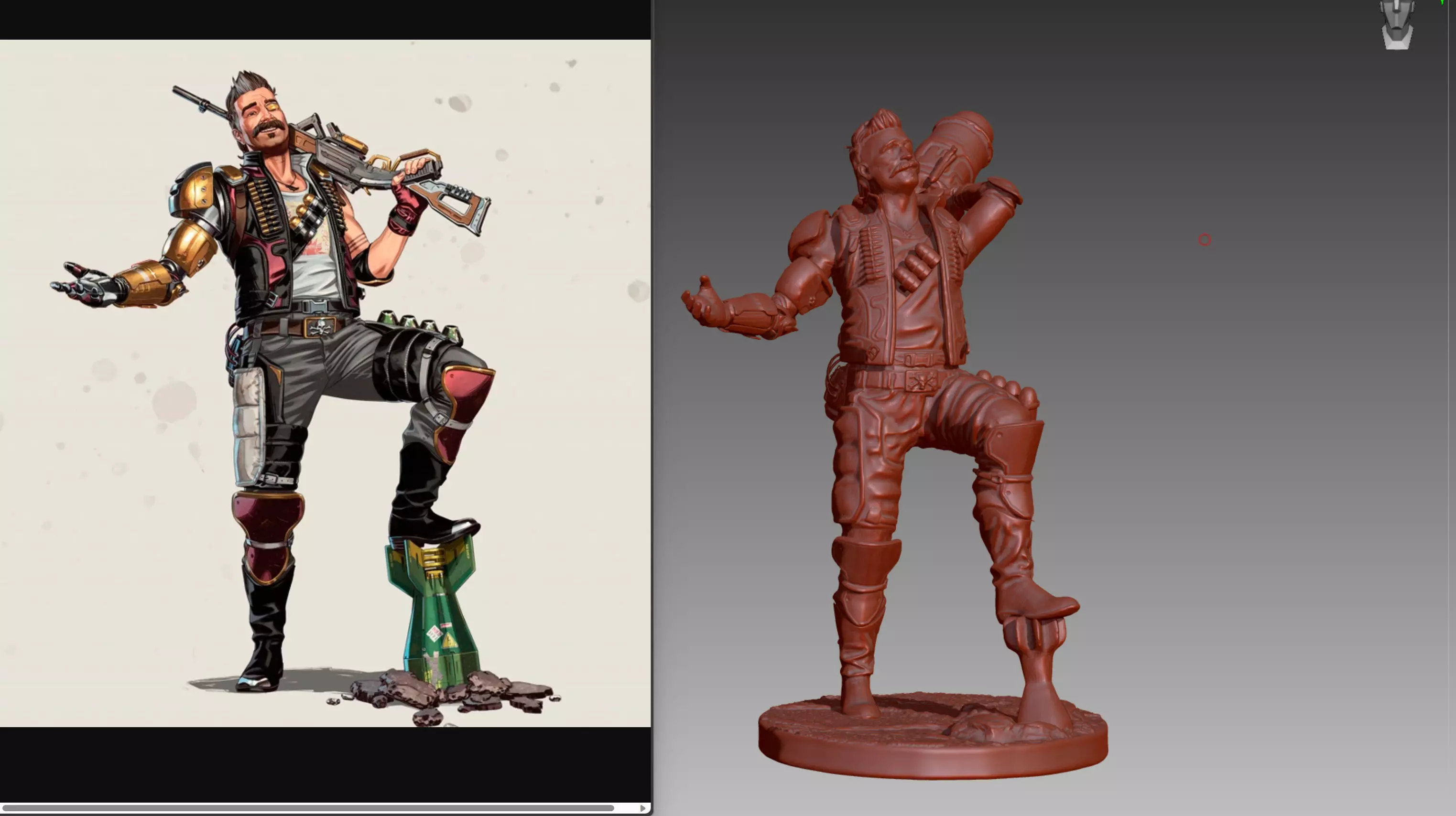 Apex Legends Fuse 3D print OBJ STL  3D print model_0
