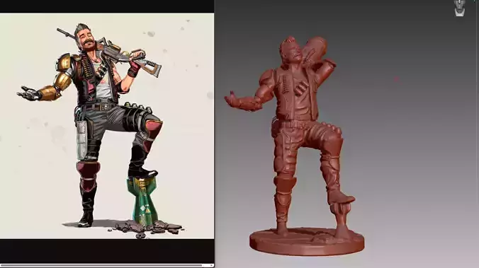 Apex Legends Fuse 3D print OBJ STL  3D print model