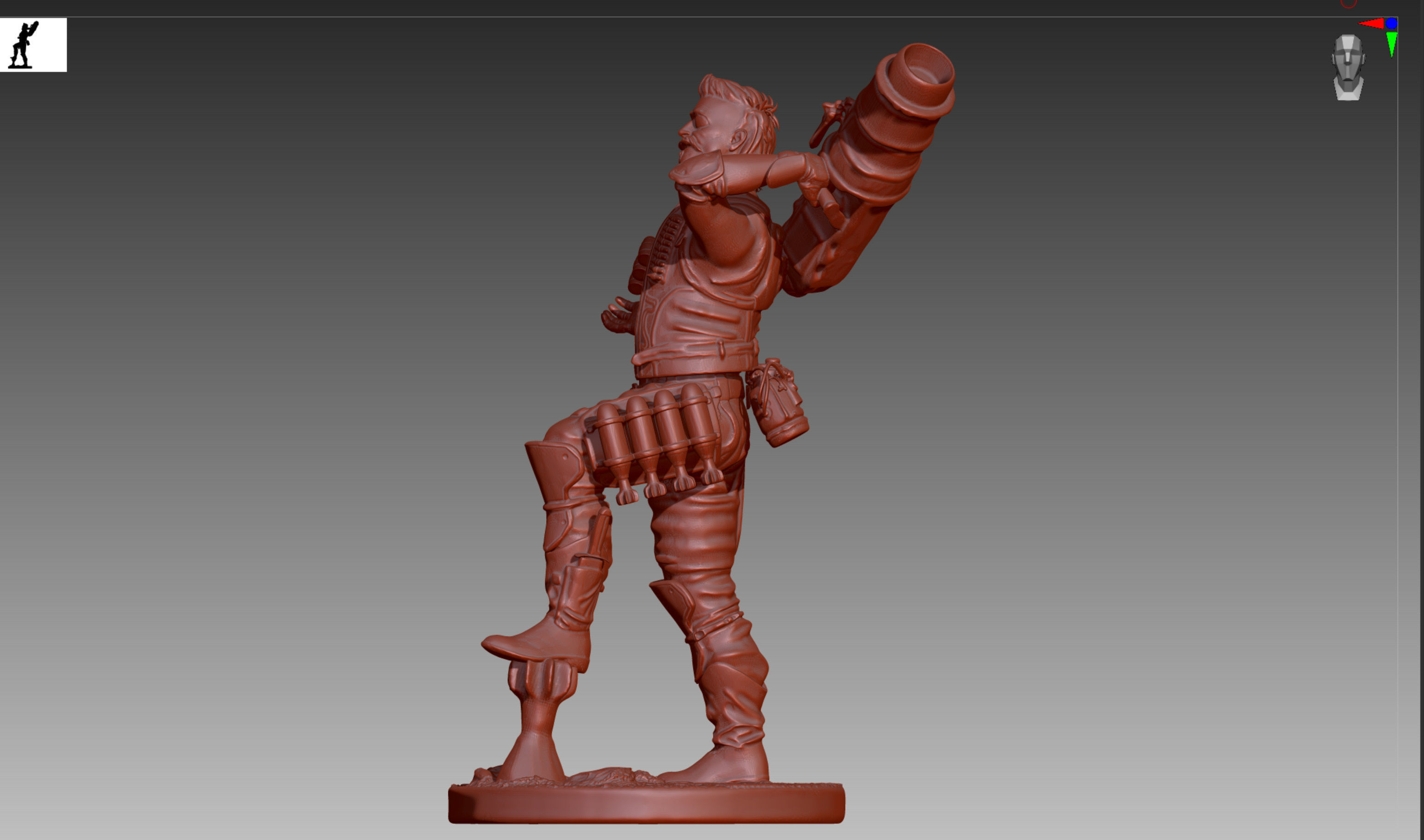 Apex Legends Fuse 3D print OBJ STL  3D print model_4