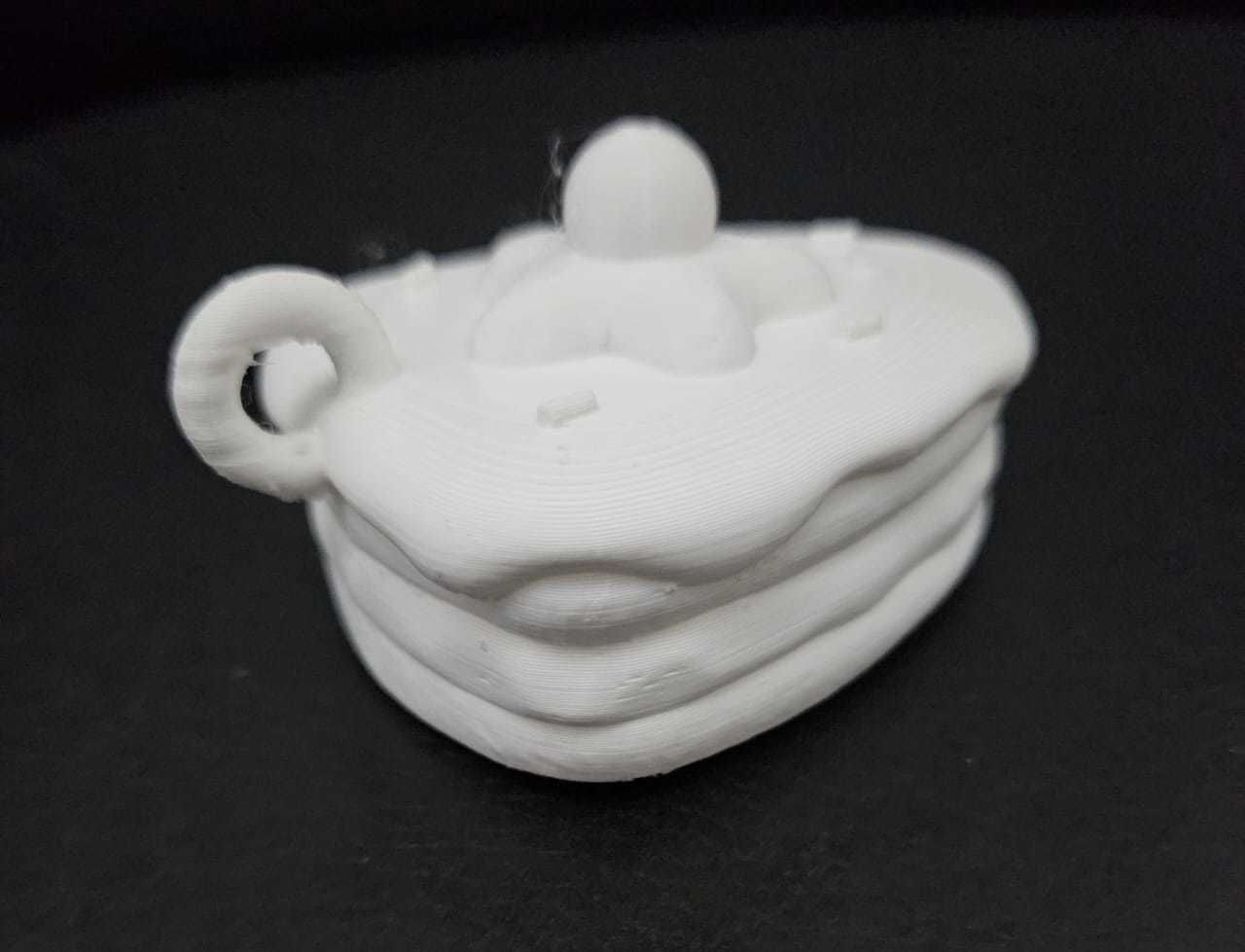 Cake Keychain 3D print model_8