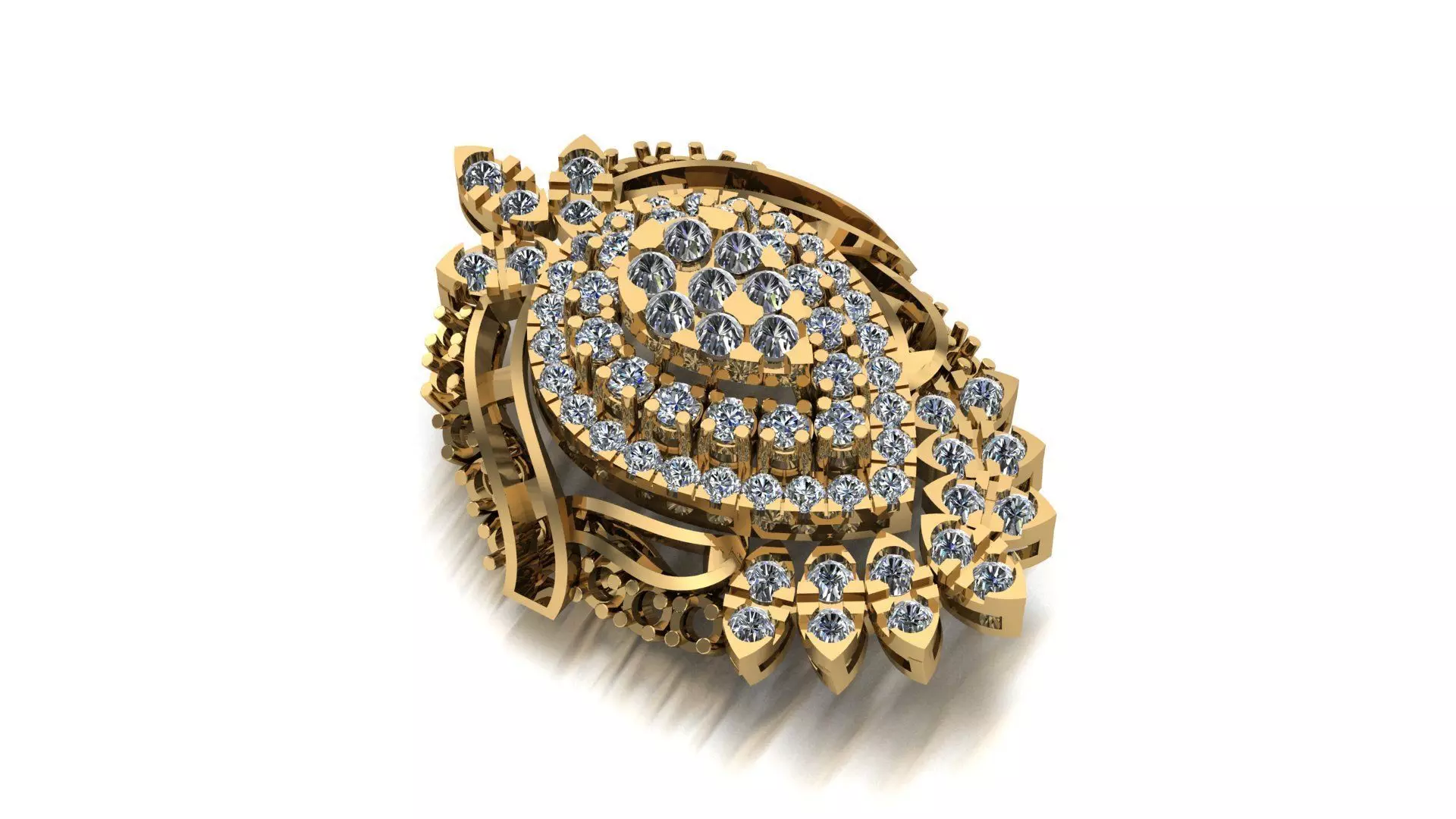 EARINGS Women Ring 3D print model 3D print model_0