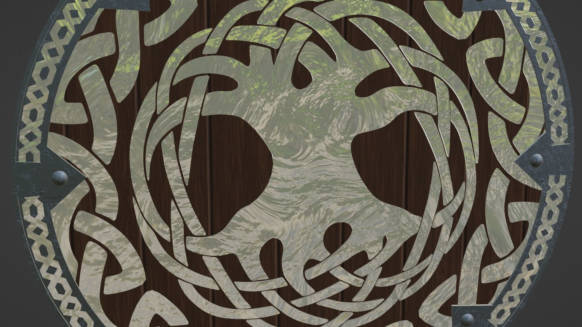 Viking Shield - Asgard 3D model_8