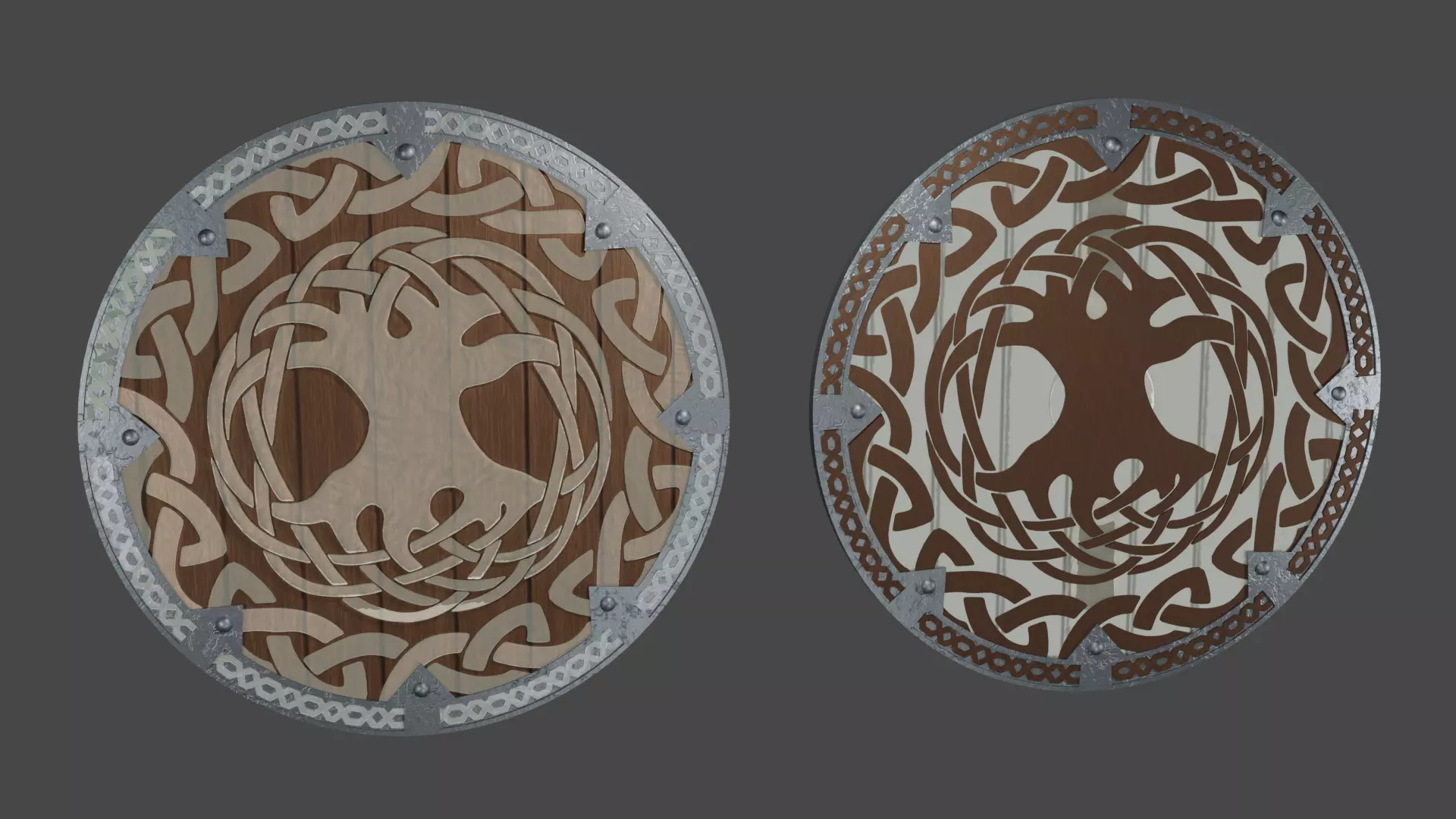 Viking Shield - Asgard 3D model_0