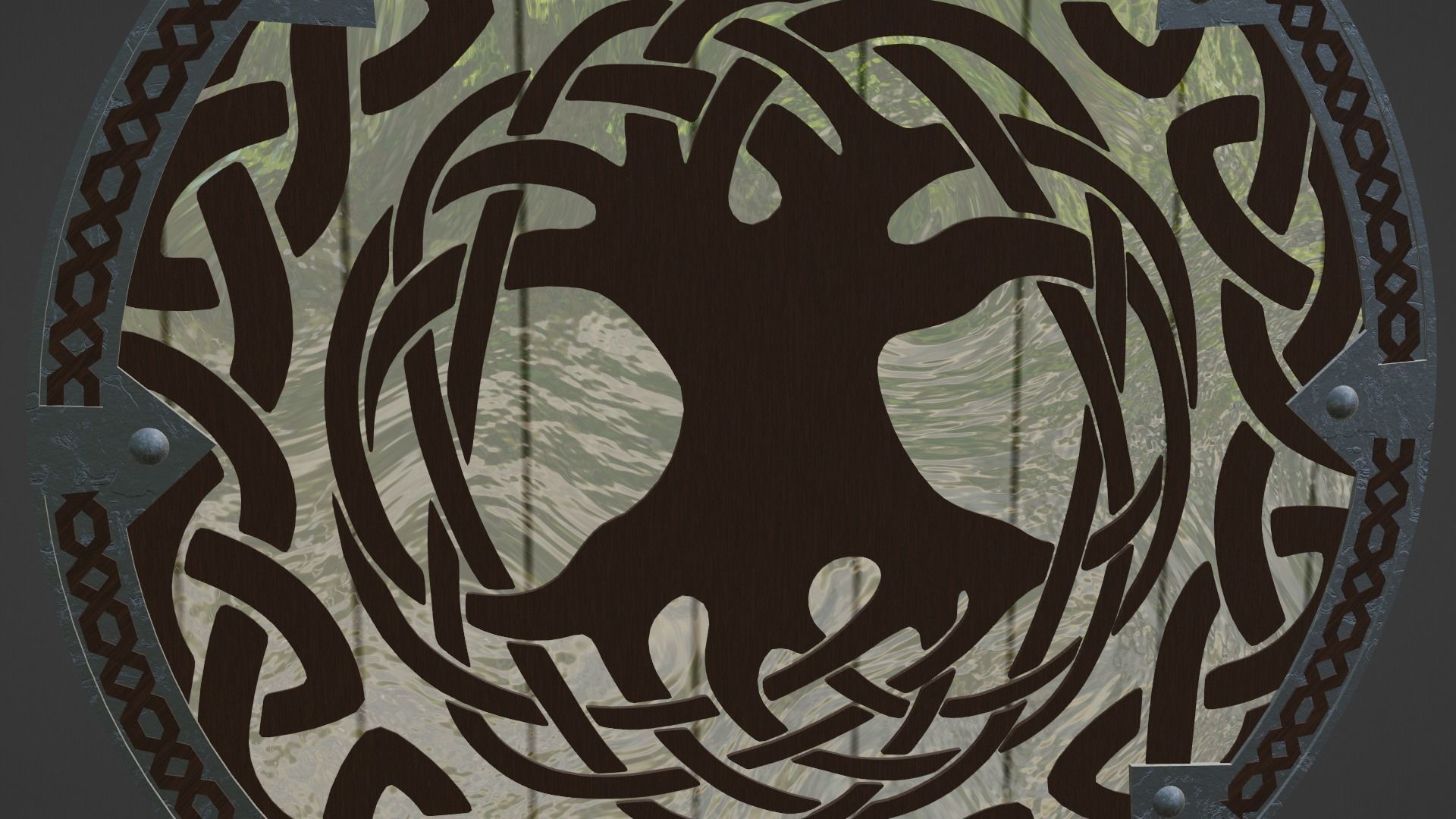 Viking Shield - Asgard 3D model_9