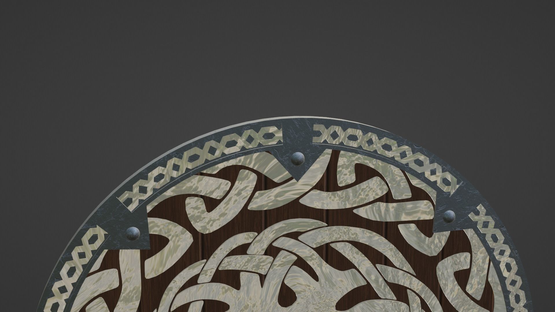 Viking Shield - Asgard 3D model_4