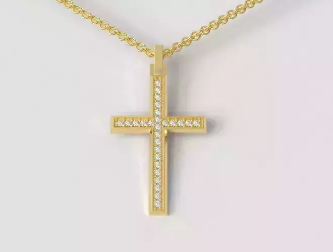 Diamond Cross Pendant