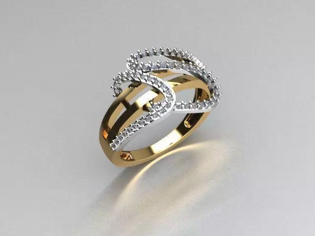 ring jewelry 3D print model_0