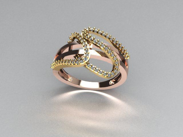 ring jewelry 3D print model_3