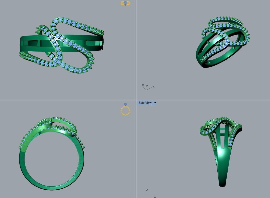 ring jewelry 3D print model_4