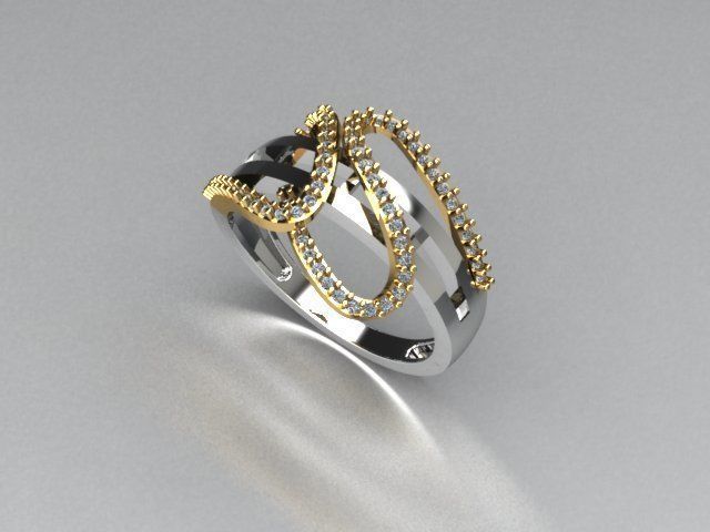 ring jewelry 3D print model_2