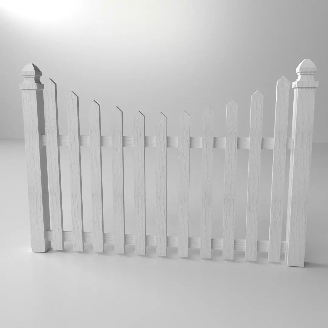 Fence picket 3D model_0