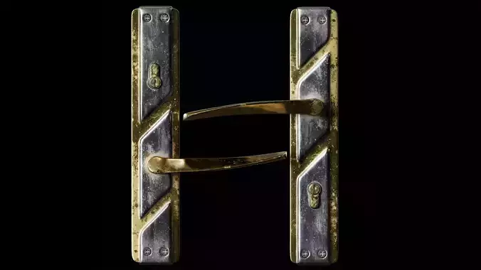 Door Handle  Low-poly 3D model